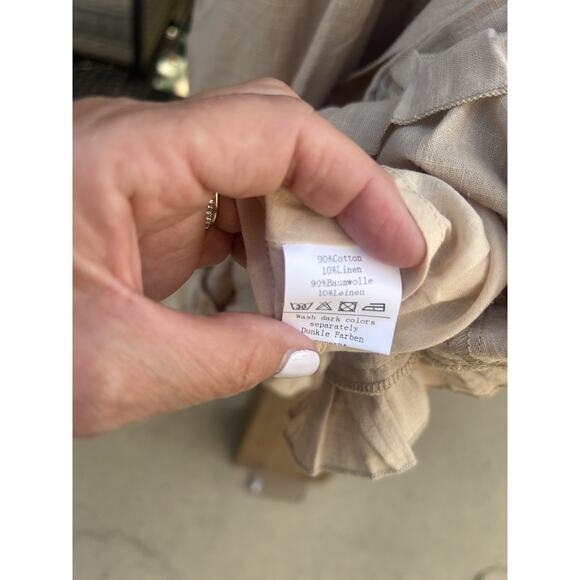 NWT Zexxy Beige Romper with Adjustable Straps Size Large Measurements in Descrip - Picture 9 of 9